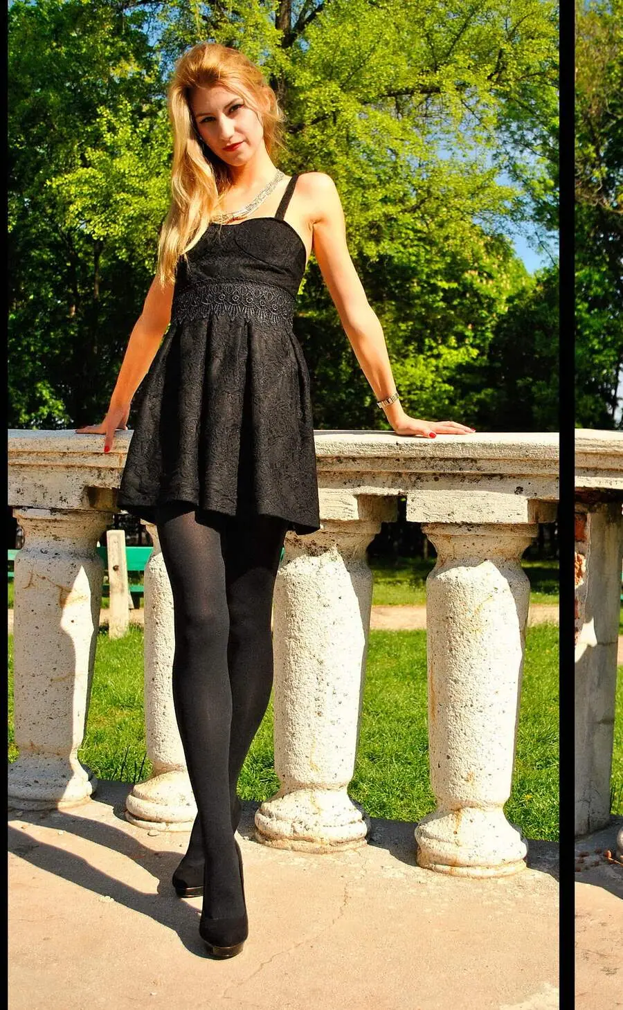 Kurzes schwarzes Kleid